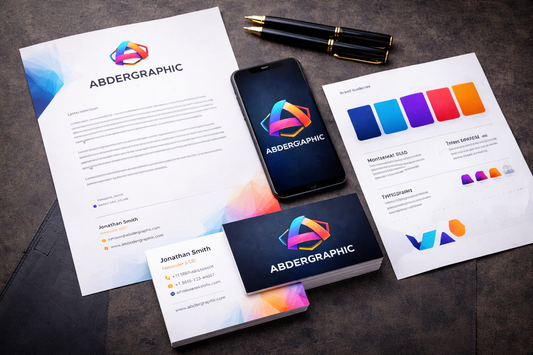 Complete Brand Identity Design for ABDERGRAPHIC